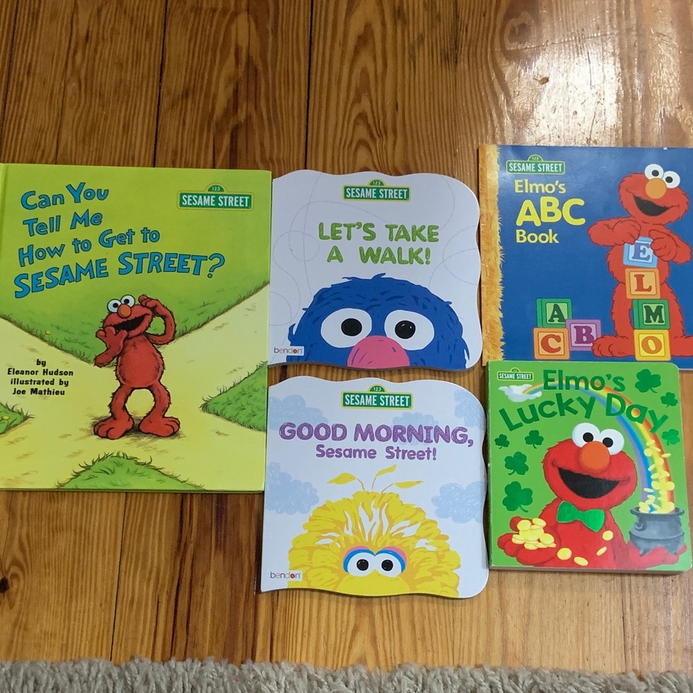 Sesame Street Colorful Book Collection for Kids